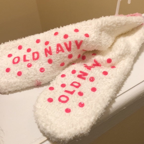 Kids pink and white holiday socks - Picture 2 of 6